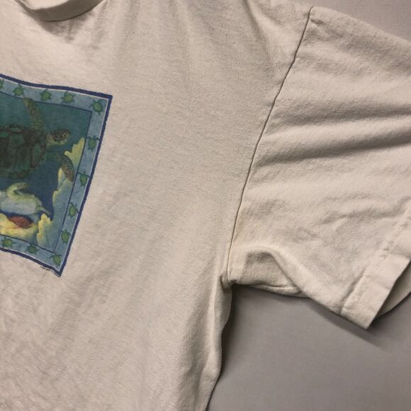 Vintage Soft as a Grape 1997 Cotton T-Shirt Tee Size Large Cape May White B256 5 - Picture 5 of 16